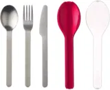 Mepal – To Go Besteck-Set Ellipse Nordic red (3-teilig) – für 7,39 € [Prime] statt 9,99 €