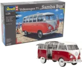 Revell 07399 Modellbausatz Auto 1:24 – Volkswagen VW T1 Bulli Samba Bus, Level 5 – für 17,49 € inkl. Prime-Versand (statt 25,97 €)