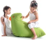 Sitting Bull Happy Zoo Fine Spieltier/Sitzsack in grün