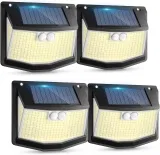 4 Solarlampen für Außenbereich Bewegungsmelder für 9,59 € inkl. Prime-Versand (statt 21,00 €)