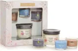 Yankee Candle Geschenkset (3 duftende gefüllte Votivkerzen und 1 Signature Tumbler Duftkerze) für 14,99 € [Prime] statt 19,75 €