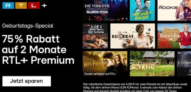 📺 75% Rabatt auf RTL+ Premium: 2 Monate für nur 2,49 € pro Monat!