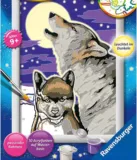 Ravensburger Malen nach Zahlen 28513 – Mystische Wölfe