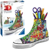 Ravensburger 3D Puzzle 12535 Sneaker Graffiti – Praktischer Stiftehalter
