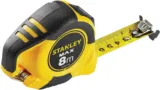 Stanley Bandmaß Max (mit Magnethaken, 8 m x 25 mm, Feststeller, Automatischem Rücklauf und Gürtelclip) STHT0-36118
