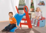 BIG – Baby Rutsche (118cm lange Rutschbahn, TÜV geprüft, Nutzung für den Hausgebrauch, rot-blaue Rutsche für drinnen und draußen) für 28,38 € (Prime) statt 38,92 €