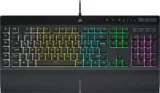 Corsair K55 RGB PRO Kabelgebundene Membran-Gaming-Tastatur (RGB-Beleuchtung, 6 Makro-Tasten, IP42 Staub-/Spritzwasserschutz) – für 39,00 € statt 55,96 €