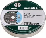 Metabo Promotion Trennscheiben 125×1,0x22,23 Inox, 10 Stück in Blechdose – für 6,49€ [Prime] statt 10,48€