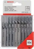 Bosch Stichsägeblätter-Set für Holz (10-tlg.) für 5,12 € [Prime] statt 8,00 €