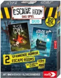 Escape Room Duo Horror Gesellschaftsspiel inkl. 2 Fällen und Promo Fall mit neuartigem Falt-Mechanismus – für 9,99 € [Prime] statt 16,98 €