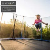 KESSER Gartentrampolin 3,05 m: Belastbarkeit 150kg mit Sicherheitsnetz, Leiter, Randabdeckung & Zubehör für 177,80€