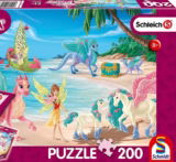 Schmidt Spiele 56397 Bayala Dracheninsel – 200 Teile Kinderpuzzle mit Original Schleich Figur