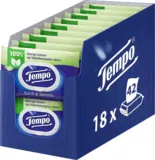 Tempo Sanft und Pflegend feuchtes Toilettenpapier (18 Packungen x je 42 Tücher) ab 18,36 € (Prime)