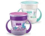 2x NUK Mini Magic Cup Night Trinklernbecher (in Lila & Blau) für 14,99 € inkl. Prime-Versand (statt 21,90 €)