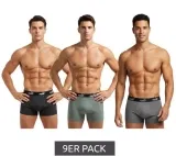 9ER Pack PUMA Basic Boxer-Shorts 100003547 001 (Gr. S bis XXL Schwarz/Grau-meliert/Grün) für 37,99 € inkl. Versand (statt 55,98 €)