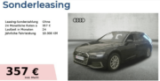 Audi A6 Avant 45 TFSI mit 265 PS für 357,00 € brutto / Monat – LF: 0,47 (Privat- und Gewerbeleasing)