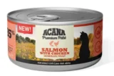 ACANA Cat Premium Pâté Salmon & Chicken 3x24x85g (6,12 Kg) für 32,19 € inkl. Versand (statt 124,56 €)