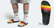 adidas adilette red/core black/yellow Deutschland (Gr. 37 – 46) für 17,15 € [versandkostenfrei mit adiClub-Mitgliedschaft] statt 24,50 €