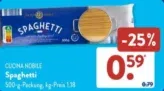 CUCINA NOBILE Spaghetti 500g bei Aldi Süd für 0,59€