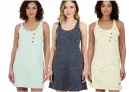 Alife And Kickin CamyAK B Damen Mini-Kleid (Gr. XS bis XL Aqua-Blau, Butter-Beige oder Marine-Navy) für 14,98 € inkl. Versand (statt 28,49 €)