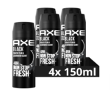 AXE Bodyspray Black 4×150 ml für 10,21 € inkl. Versand (statt 15,00 €)