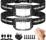 Aaizplz Stirnlampe LED Wiederaufladbar Superhell 2000 Lumen 16 Lichtmodi IPX6 Wasserdicht für 11,39 € inkl. Prime-Versand (statt 19,00 €)