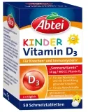 Abtei Kinder Vitamin D3 (Für Das Knochen- Und Immunsystem Von Kindern 50 Schmelztabletten) Ab 2,12 € Inkl. Prime-Versand (Statt 3,69 €)