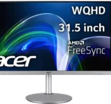 Acer CBA322QU Monitor 31,5 Zoll (80 cm Bildschirm) WQHD, 75Hz, 1ms (VRB), 2xHDMI 2.0, DP 1.2, höhenverstellbar – für 249,00 € inkl. Versand (statt 359,99 €)