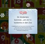 Freier Eintritt für Kinder (bis 15 Jahre) im Zoo Augsburg am 24. Dezember