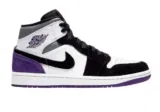 Air Jordan 1 Mid „PURPLE HEEL“ Sneaker [Gr. 42 bis 51,5] – für 104,66 € inkl. Versand statt 129,95 €