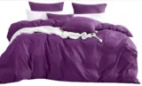 Aisbo Bettwäsche 200×200 3teilig Lila – Bettbezug 200x200cm 3tlg mit Kissenbezug für 16,49 € inkl. Prime-Versand (statt 28,04 €)