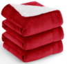 Aisbo Dicke Kuscheldecke Flauschig Rot 220×240 cm, XXL für 21,69 € inkl. Prime Versand (statt 30,99 €)