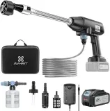 Akku-Hochdruckreiniger (mit 4000mAh Akku 800 PSI Hochdruckpistole mit 6-in-1 Düse) für 69,99 € inkl. Prime Versand (statt 149,99 €)