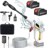 Akku-Hochdruckreiniger mit 4000mAh+4000mAh Akku 970 PSI für 59,39 € inkl. Versand (statt 90,00 €)