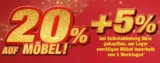 Poco: 20 % Rabatt auf Möbel + 5% Extra-Rabatt bei Selbstabholung