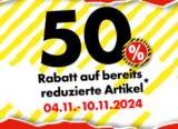Tedi-Rabattaktion: 50 % auf alles Reduziertes vom 04.11. bis 10.11. 🛒