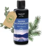 AllgäuQuelle Saunaaufguss mit 100% Bio Öle Nachtaufguss Alpenzirbe Eukalyptus 100ml ab 10,77 € inkl. Prime-Versand
