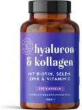 Alpha Foods Hyaluronsäure Kollagen Komplex (270 Kapseln) ab 7,45 € inkl. Prime-Versand