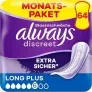 Always Discreet Inkontinenz-Einlagen Long Plus Monatspaket 2×64 Einlagen (2×8 Packungen x 8 Stück) ab 22,98 € inkl. Prime-Versand