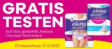 Gratis: Always Discreet Produkt dank 100 % Cashback