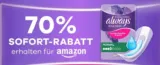 70 % Sofort Rabatt auf Always Discreet bei Amazon