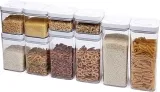 Amazon Basics Lebensmittelbehälter rechteckig luftdicht Aufbewahrung 10 Stück BPA-frei Kunststoff Transparent für 28,83 € inkl. Prime-Versand (statt 36,84 €)