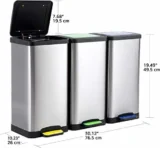 Amazon Basics Müllbehälter 3-teiliges Set (3 x 15L) für 36,00 € inkl. Versand