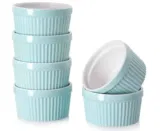 DOWAN Auflaufförmchen Porzellan, 6 Stück 235ml, Blau für 11,69 € inkl. Prime-Versand (statt 25,99 €)