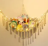 Spielzeug Aufbewahrung Netz Hängend Kuscheltier Aufbewahrung mit LED für 14,99 € inkl. Prime-Versand (statt 29,99 €)