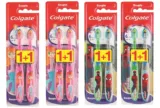 Colgate Smiles Zahnbürsten für Kinder ab 6 Jahren, zufällige Farbauswahl, 2 Stück pro Packung, 4 Packungen für 5,73 € inkl. Versand (statt 15,64 €)