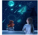 Wandtattoo Kinderzimmer Mädchen und Junge Leuchtsterne Selbstklebend für 3,99 € inkl. Prime-Versand (statt 7,99 €)
