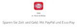 PayPal und Esso Pay: 5,00 € Tankgutschein