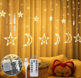 LED-Stern-Vorhanglichter für 14,99 € inkl. Prime-Versand