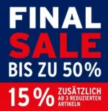 Ansons: Sale mit bis zu 50 % Rabatt  + 15 % Extra-Rabatt ab 3 reduzierte Artikeln